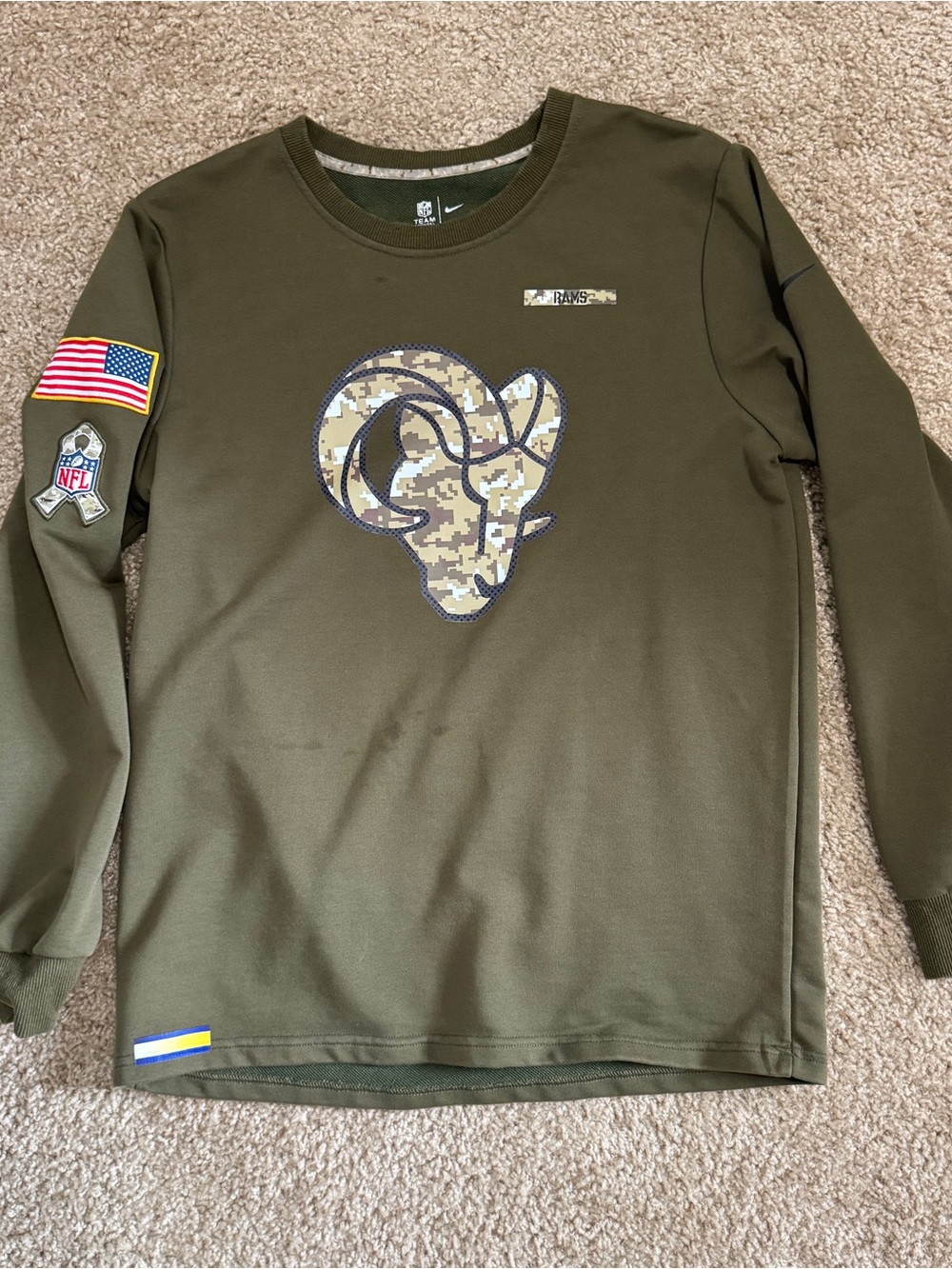 LA Rams Military Crewneck